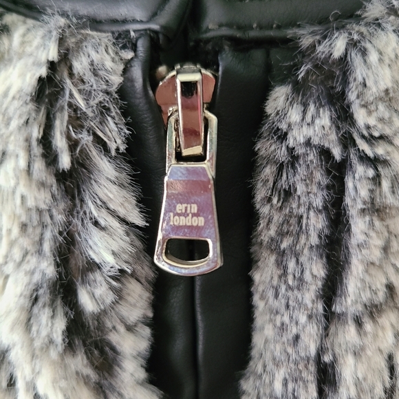 Erin London Inside Out Fur-Real Zip Jacket Size XL - Picture 5 of 13